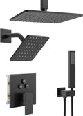 Black Shower System, Matte Black Shower Faucet Set by esnbia