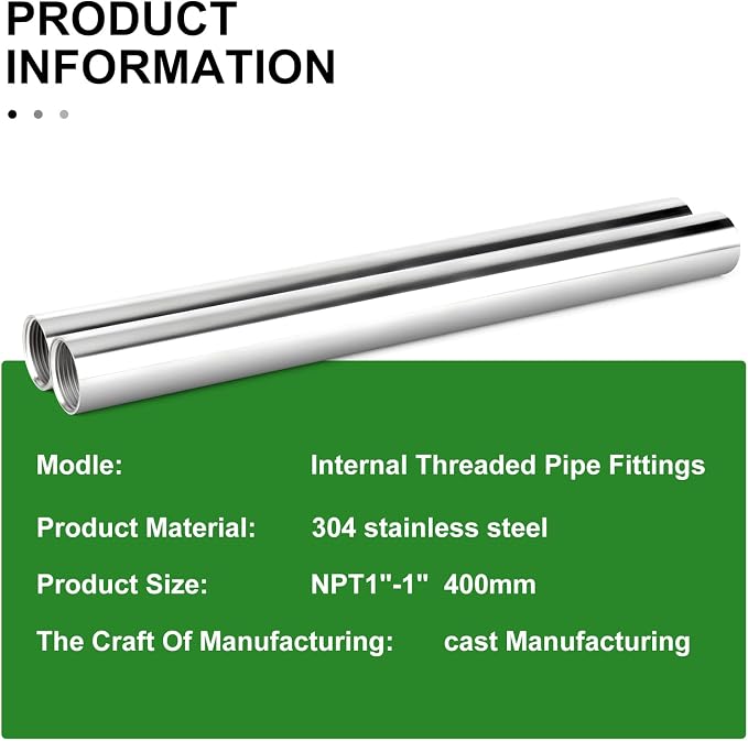 TAISHER 2PCS Stainless Steel Pipe Fittings - Image 5