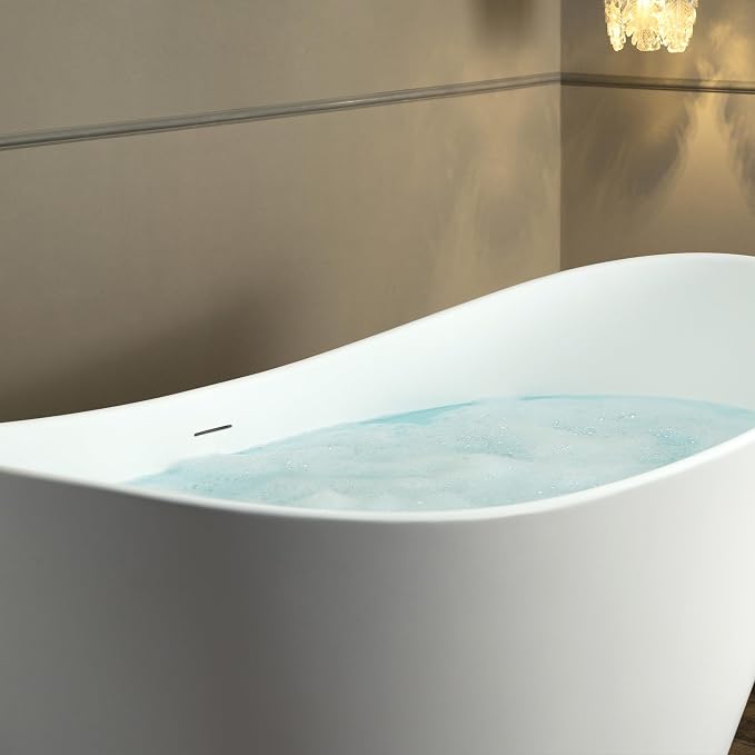 WOODBRIDGE 59 in. x 29.13 in. Stone Resin Luxury Contemporary Solid Surface - Image 8