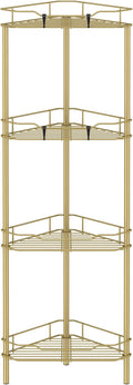 4 Tier Floor Standing Corner Shower Caddy Organizer Shelf by HuggieGems