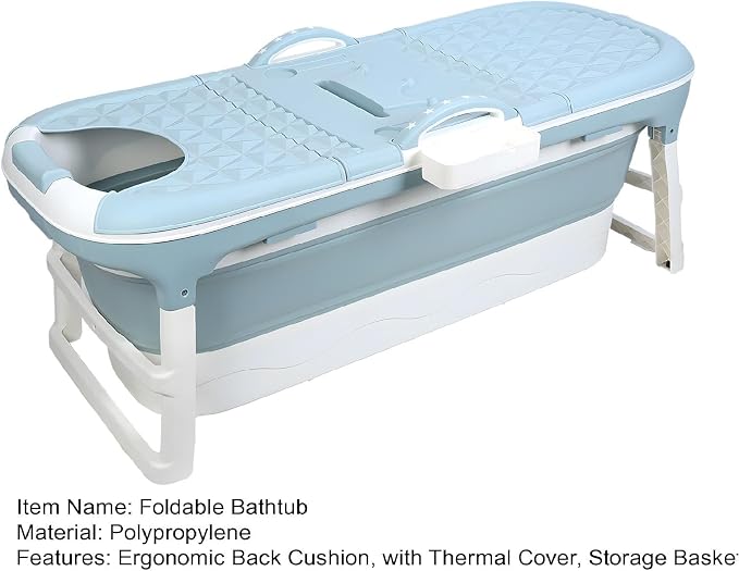 Portable Bathtub for Adult, Large Collapsible Tub, Portable Tub for Adults - Image 9