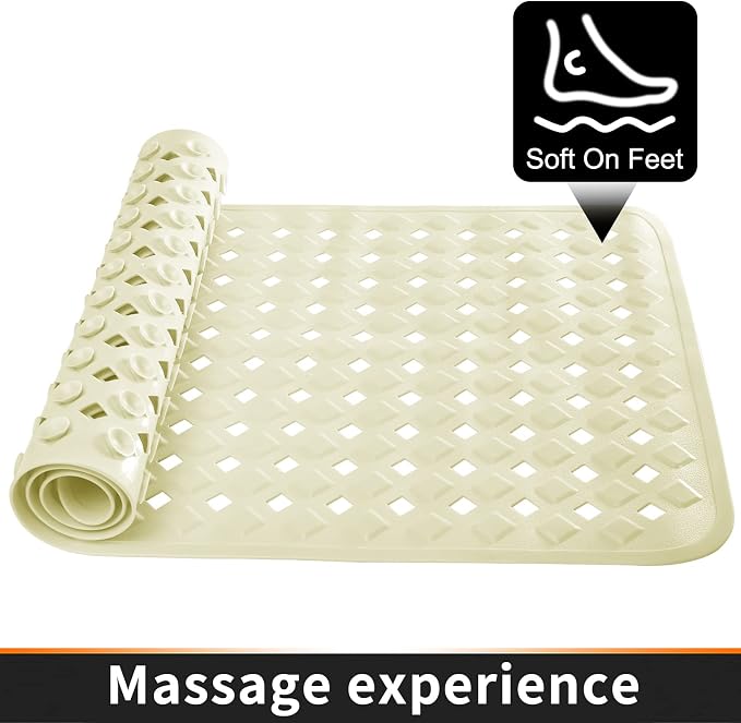 Yimobra Bathtub Mat Non Slip, Super Strong Suction Cups, 27.5"x15.5" Long - Image 8