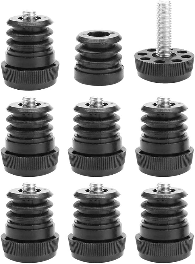 uxcell Leveling Feet 1" 25mm OD Round Insert Furniture Adjustable Leveler 8 Sets by uxcell