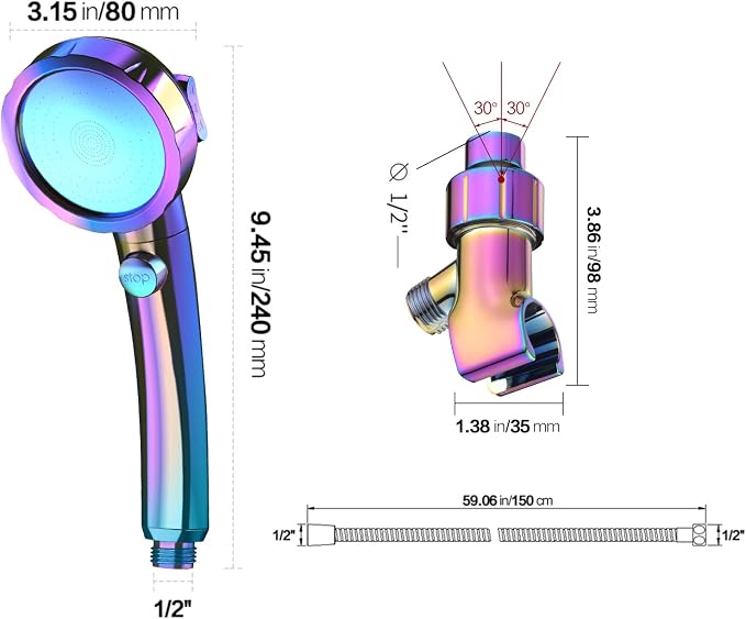 KAIYING High Pressure Handheld Shower Head - Image 6