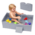 Collapsible Baby Bathtub for Shower, Reinforced Structure Infant Foldable Bath by ICECTR
