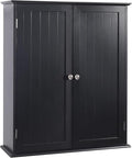 Blcak Bathroom Cabinet Wall Mounted, Bathroom Wall Cabinet Over Toilet by AKVOMBI