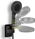 High Pressure Handheld Shower 5-Settings、Leakproof Extra Long 78 Inch Stainless by SoaShower