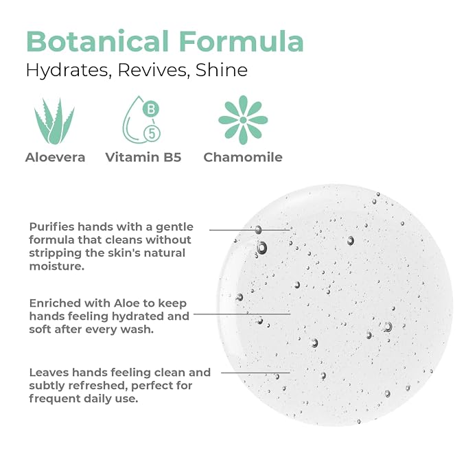 OLIOLI Botanical Hand Wash 128oz Refill | Gentle, pH-Balanced Liquid Hand Soap - Image 3