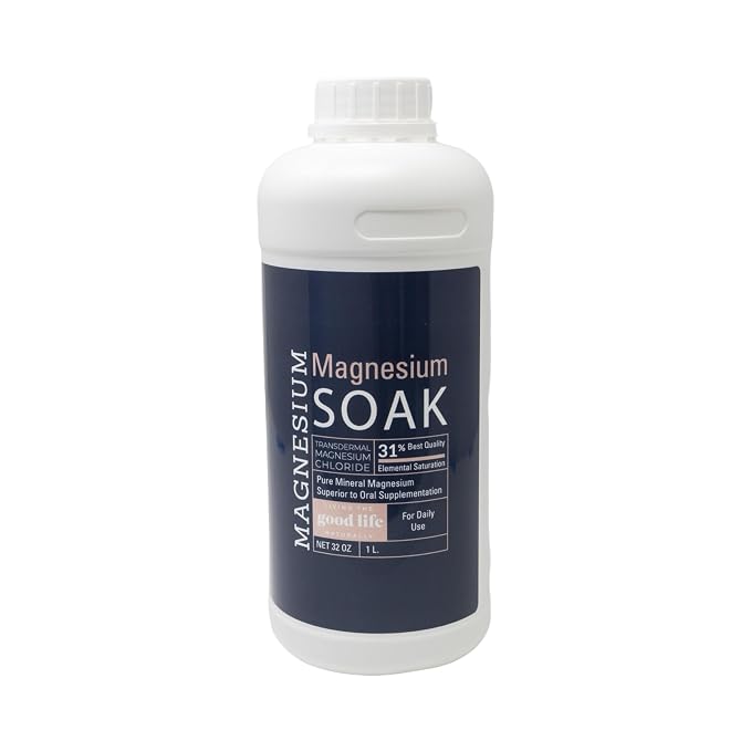 Magnesium Soak - 100% Pure Zechstein Transdermal Magnesium Oil Bath Soak by LivingTheGoodLifeNaturally