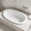 Carver Tubs - SOD6941 - Modern Fiberglass Whirlpool Water Massage Bathtub by CarverTubs