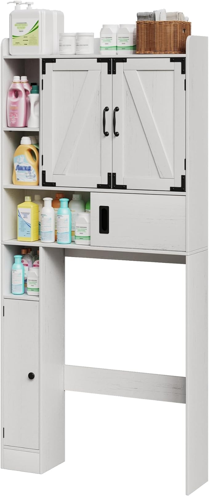 ChooChoo Over The Toilet Storage Cabinet, Farmhouse Bathroom Shelf Over Toilet - Image 8