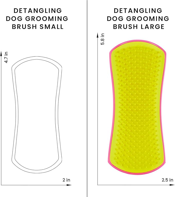 Pet Teezer Detangling Dog Grooming Brush, Dog Bath Brush - Image 6