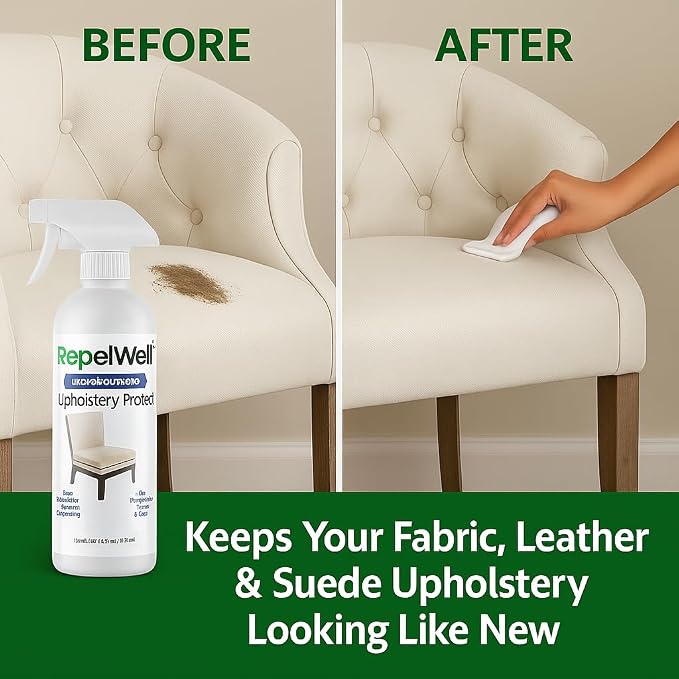 Upholstery Protect Stain & Water Repellent Spray Eco-Friendly, Pet-Safe Spray - Image 8