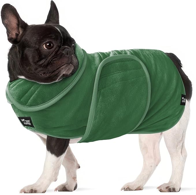 Tuff Pupper Fast Drying Dog Bath Robe | 800 GSM Plush Dog Towel by TuffPupper