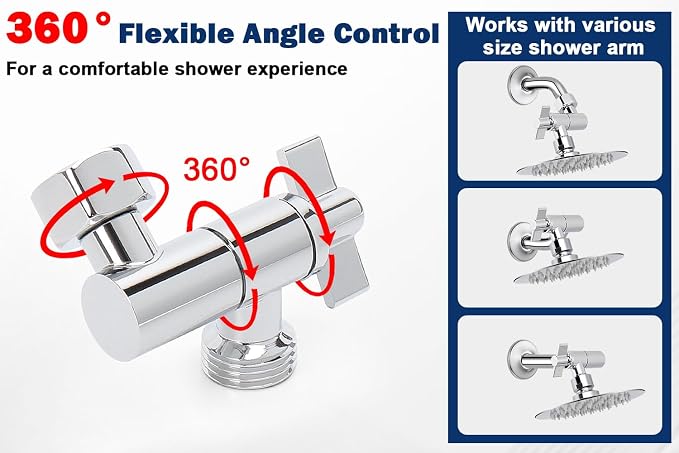 NearMoon Adjustable Shower Head Extension Adapter, SUS304 Stainless Steel - Image 6
