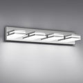 Modern LED Bathroom Lights Fixtures, Stainless Steel Chrome Acrylic Wall by JZEKVN