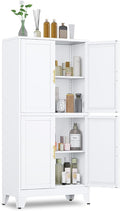 47.25" Metal Pantry Cabinet, Storage Cabinets by GAIOUS