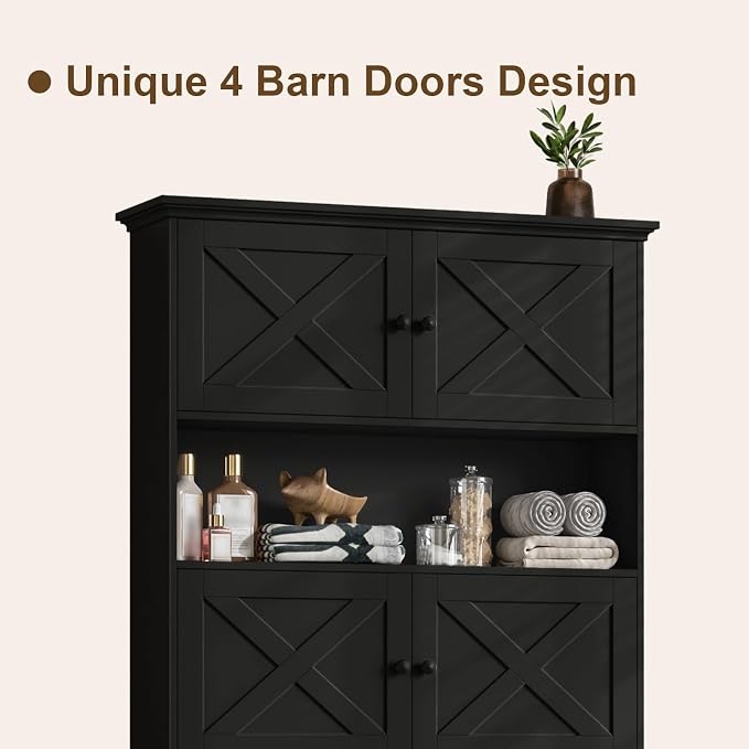 Over The Toilet Storage Cabinet, Farmhouse Storage Cabinet Over Toilet - Image 6