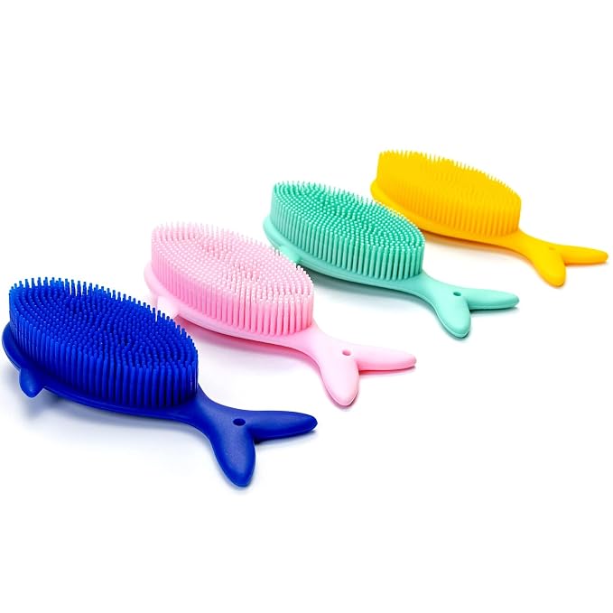 Premium Sensory Brush for Kids or Autism, Soft Silicone Body Scrubber, 2 in 1 - Image 8