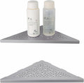 Brushed Nickel 10’’ Corner Shower Shelf Bathroom Shower Shelves, 2 Pack by WELLUP