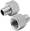 Beduan Stainless Steel NPT Reducer Adapter 1/4 Female to 1/4 Male Threaded by Beduan