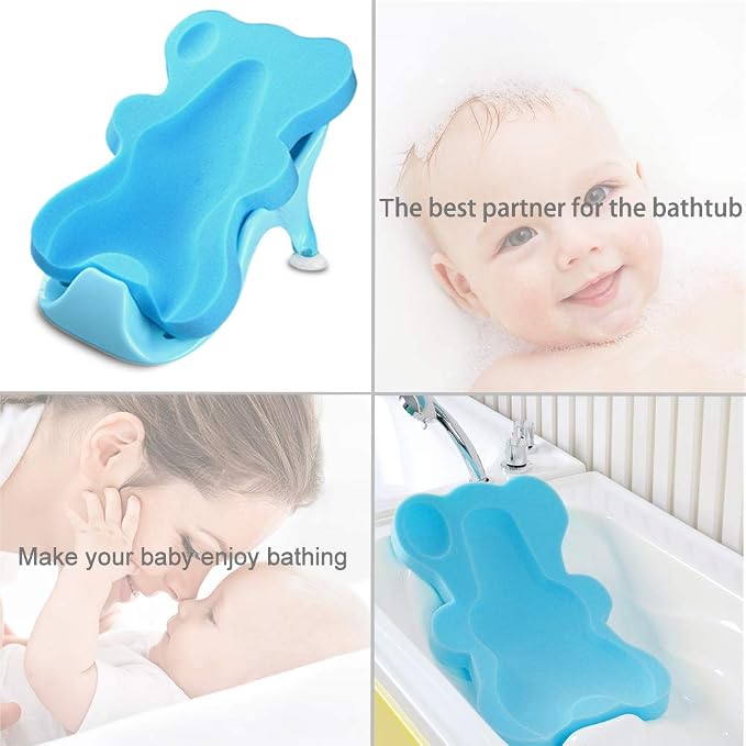 Soft Infant Bath Sponge Skid Proof Baby Bath Mat Newborn Odor Free - Image 2
