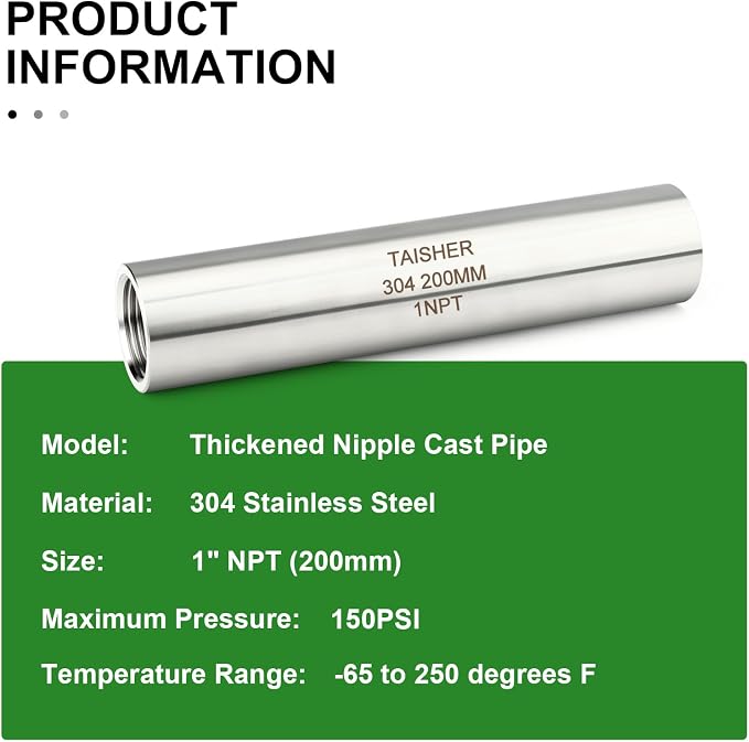 TAISHER 2PCS Stainless Steel Pipe Fittings - Image 5