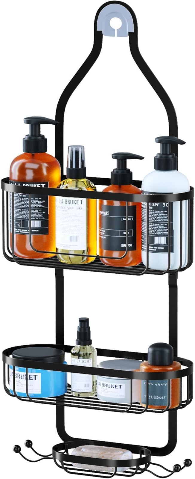 Kadolina Bathroom Hanging Shower Organizer, Over Head Shower Caddy Shower by Kadolina