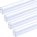 1/2" Frameless Shower Door Seal – U-Type 22.5" Ultra-Clear Bottom & Side Drip by GASHardware