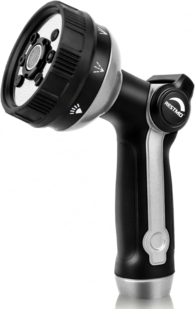 RESTMO Full Shower Hose Nozzle, Metal Spray Nozzle by Restmo