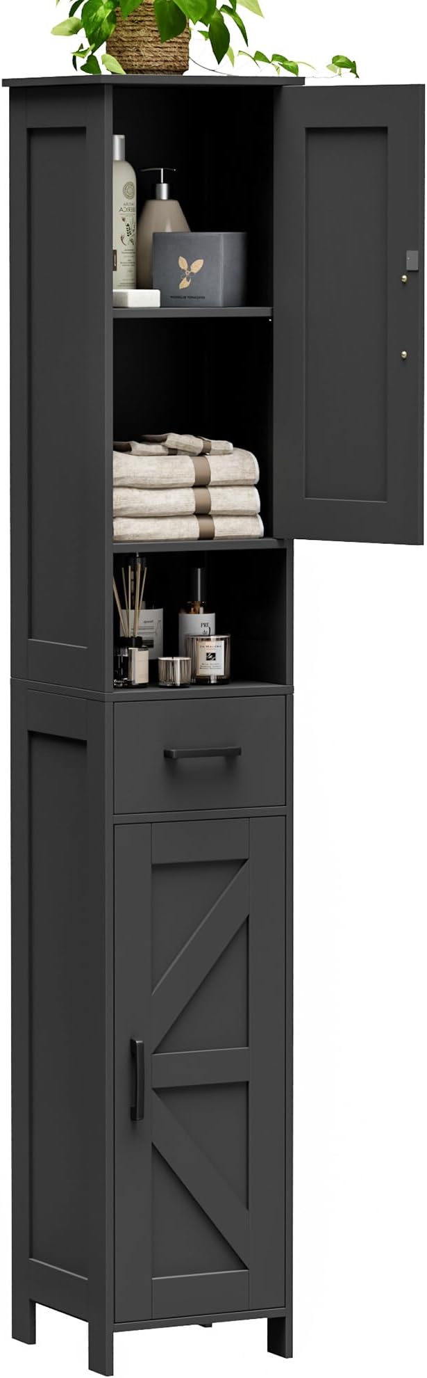 Homhedy 67" H Tall Bathroom Storage Cabinet - Image 9