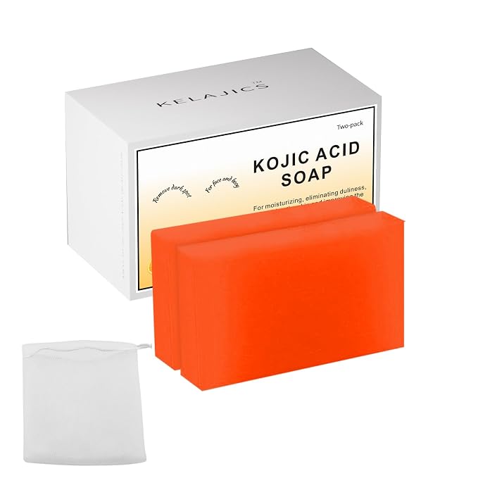 Kojic Acid Soap Bars with Retinol, Vitamin C, Fresh Orange Scent by Unknown