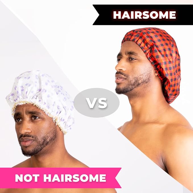 Shower Cap for Men. Stay dry, stay manly. For dreadlocks, curls and man-buns. - Image 4