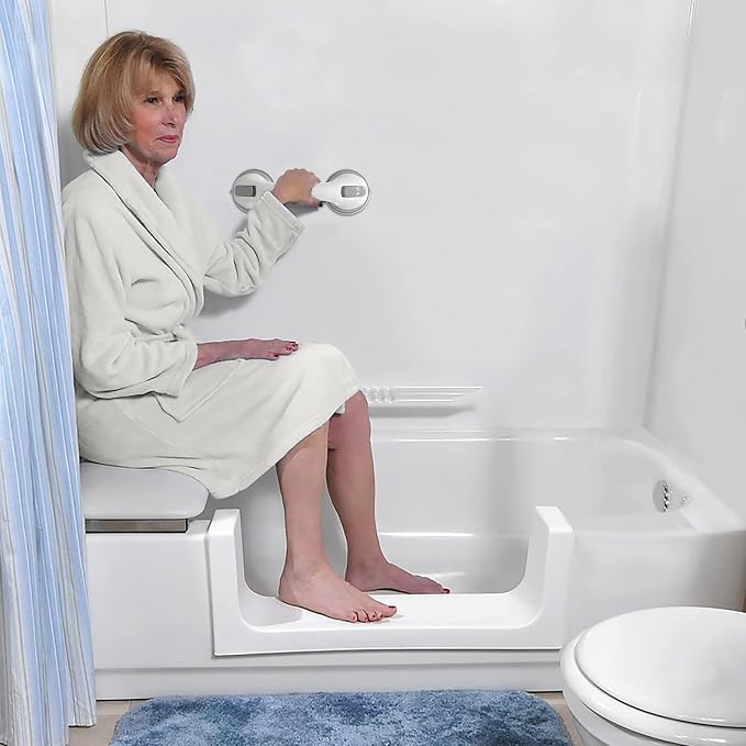 NL'AAHCÉ Grab Bars for Shower Heavy-Duty 12-Inch ADA Compliant Grab Bar for - Image 4