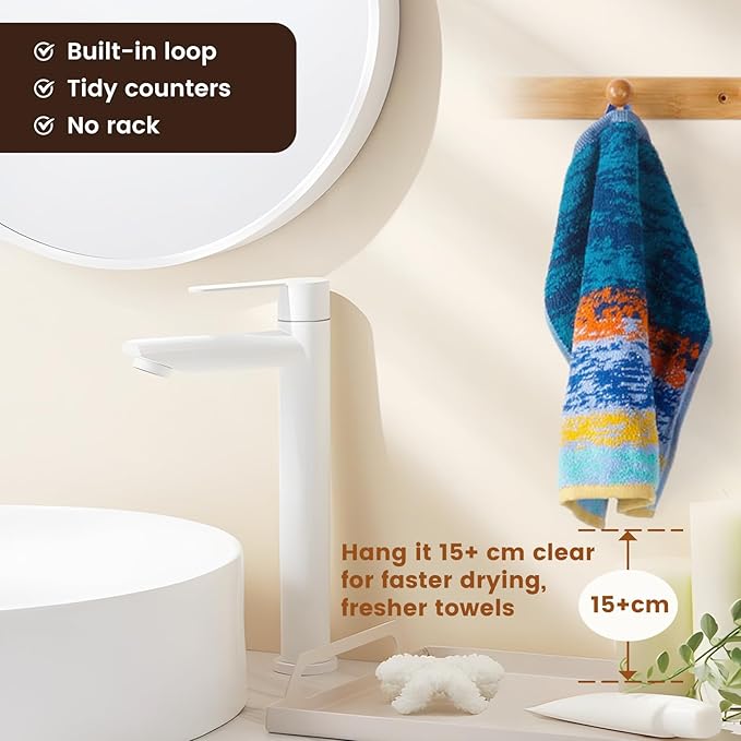 SEMAXE 100% Cotton Washcloths 12-Pack, 13 × 13 Inch Soft Luxury Face Towels – - Image 5