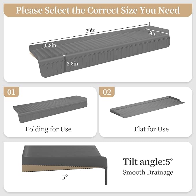 Silicon Sink Edge Protectors for Kitchen Sink, Kitchen Sink Splash Guard - Image 2