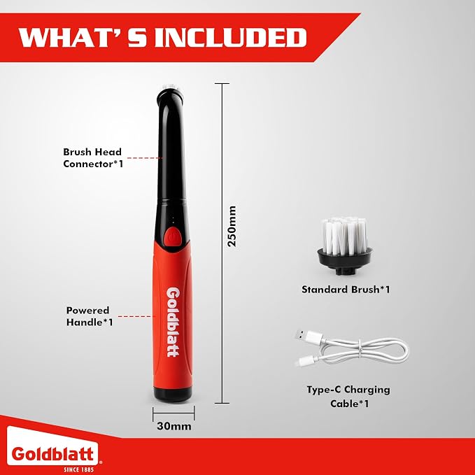 Goldblatt Electric Spin Scrubber Cordless, Power Scrubber - Image 7