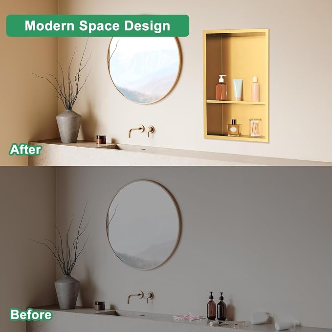SaniteModar Shower Niche, Stainless Steel Niche - Image 6