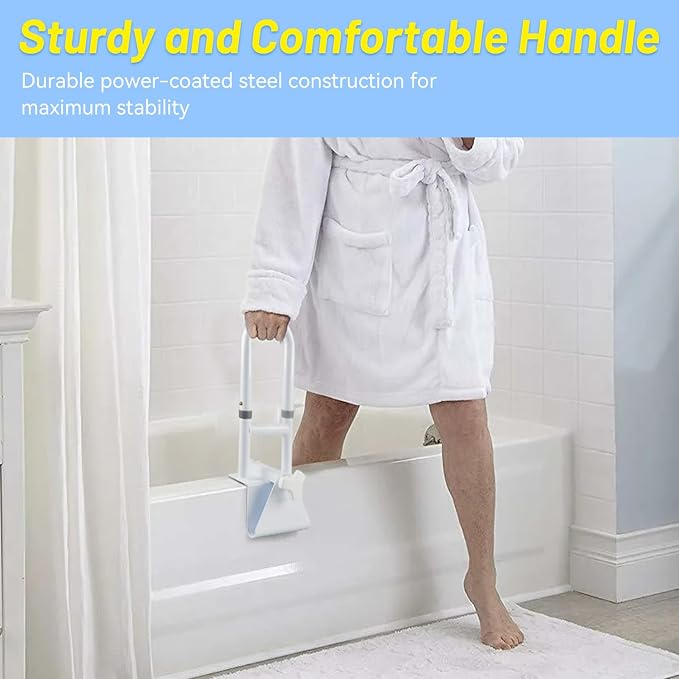 Bathtub Grab Bars for Seniors, Tub Handle Grab Bar for Elderly Bath Support - Image 6