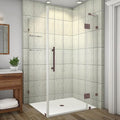 Avalux GS 40 in. W x 36 in. D x 72 in. H Rectangular Pivot Frameless Corner by Aston