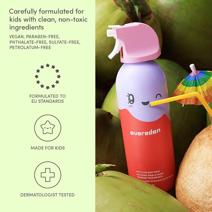 Evereden Kids Foam Soap, Cloud Body Wash: Spray, Shape & Splash: The Fun - Image 5