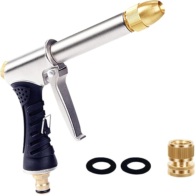 Upgrade Garden Hose Nozzle Sprayer, Adjustable High Pressure Water Hose Nozzle by BEEBTBMAKE