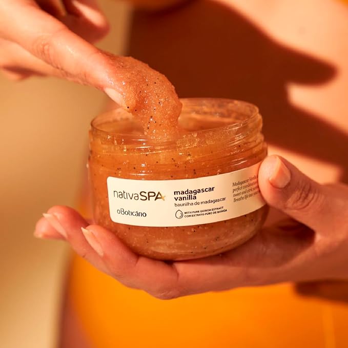 Nativa SPA by O Boticário Madagascar Vanilla Exfoliating Body Scrub, Hydrating - Image 4