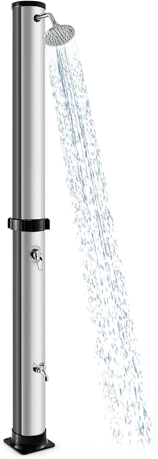 LDAILY Outdoor Shower, 10 Gallon Solar Heated Pool Shower by LDAILY