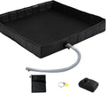 Upgraded Portable Shower Pan, Outdoor Shower Floor Camping Shower Base to Keep by UROUK