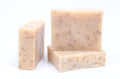 3 Pk Unscented Oatmeal Goat Milk Organic Soap Bars, Handmade in USA, Natural & by Leafen