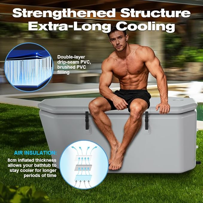 Cold Plunge Tub, Inflatable Ice Bath Tub - Image 5