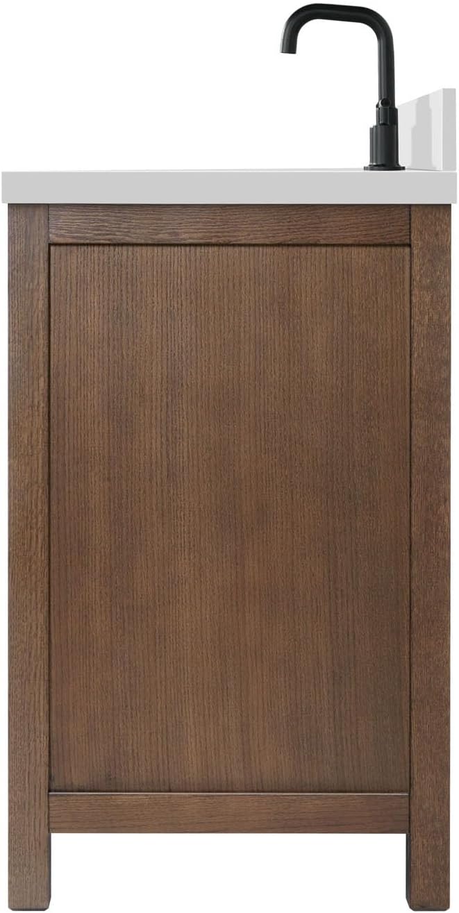 ARIEL Cambridge 37 Inch Single Rectangular Sink Bathroom Vanity - Image 5