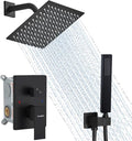 Matte Black Shower System, 8 Inch High Pressure Rain Shower by YCAIKOI