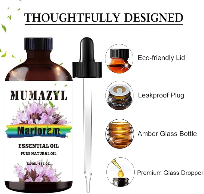 Marjoram Essential Oil, Marjoram Oil 4 Fl Oz 120ML - Image 2